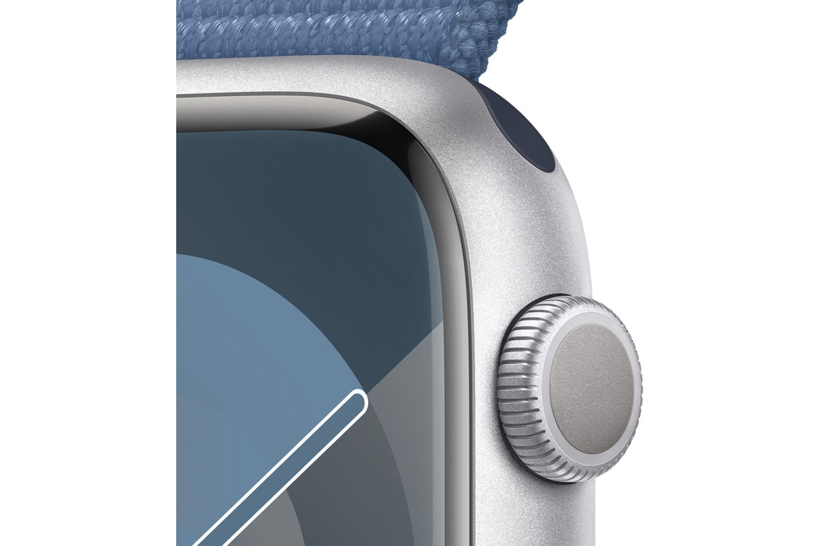 Смартгодинник Apple Watch Series 9 GPS 45mm Silver Aluminium Case with Winter Blue Sport Loop