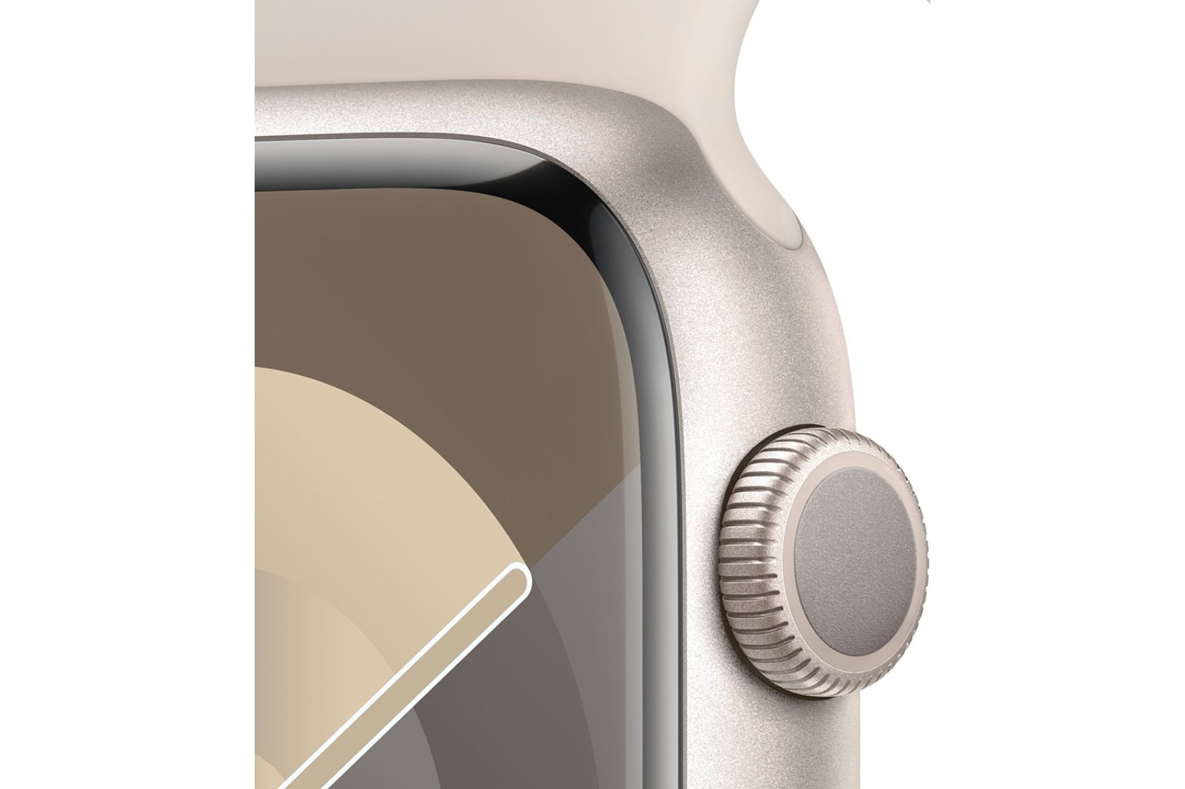 Смартгодинник Apple Watch Series 9 GPS 45mm Starlight Aluminium Case with Starlight Sport Band – M/L