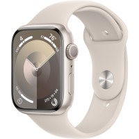 Смартгодинник Apple Watch Series 9 GPS 45mm Starlight Aluminium Case with Starlight Sport Band – S/M
