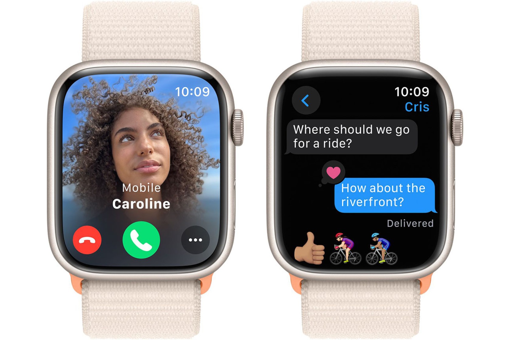 Смартгодинник Apple Watch Series 9 GPS 45mm Starlight Aluminium Case with Starlight Sport Loop