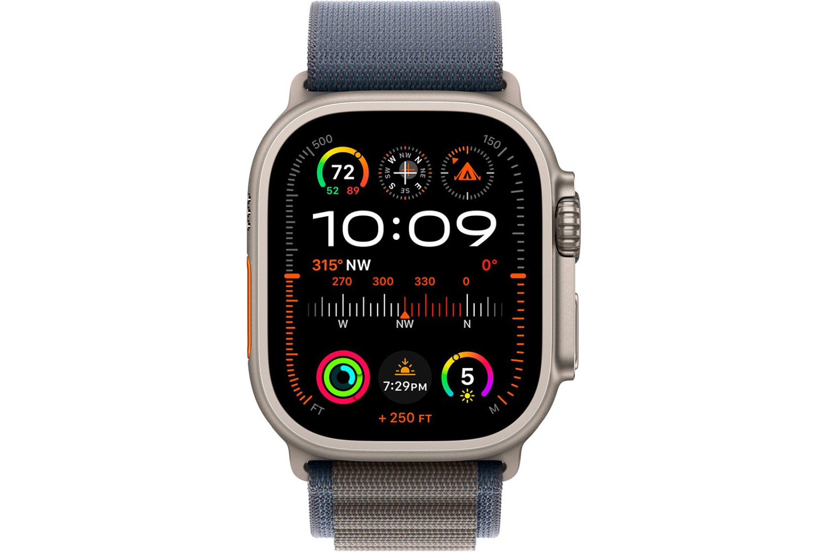 Смартгодинник Apple Watch Ultra 2 GPS + Cellular, 49mm Titanium Case with Blue Alpine Loop – Large