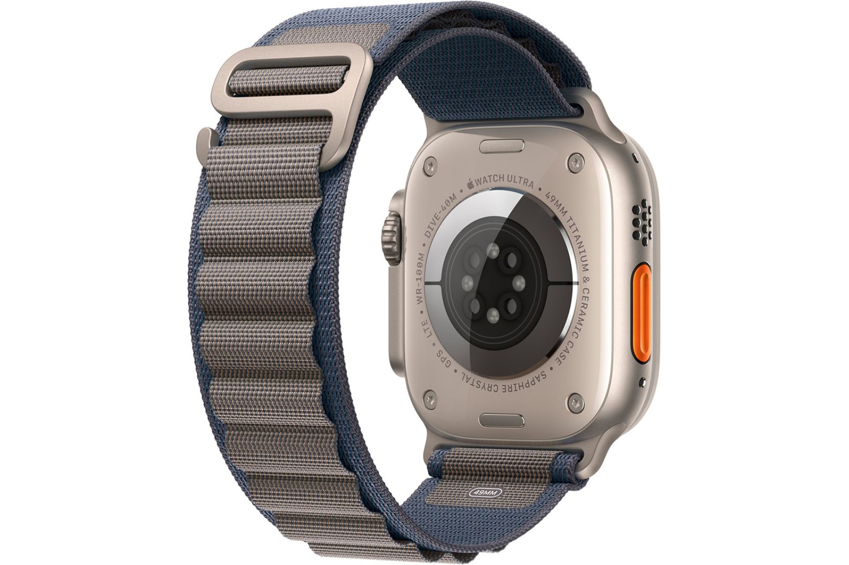 Смартгодинник Apple Watch Ultra 2 GPS + Cellular, 49mm Titanium Case with Blue Alpine Loop – Large