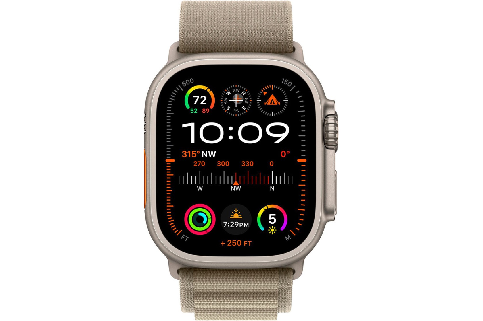 Смартгодинник Apple Watch Ultra 2 GPS + Cellular, 49mm Titanium Case with Olive Alpine Loop – Small