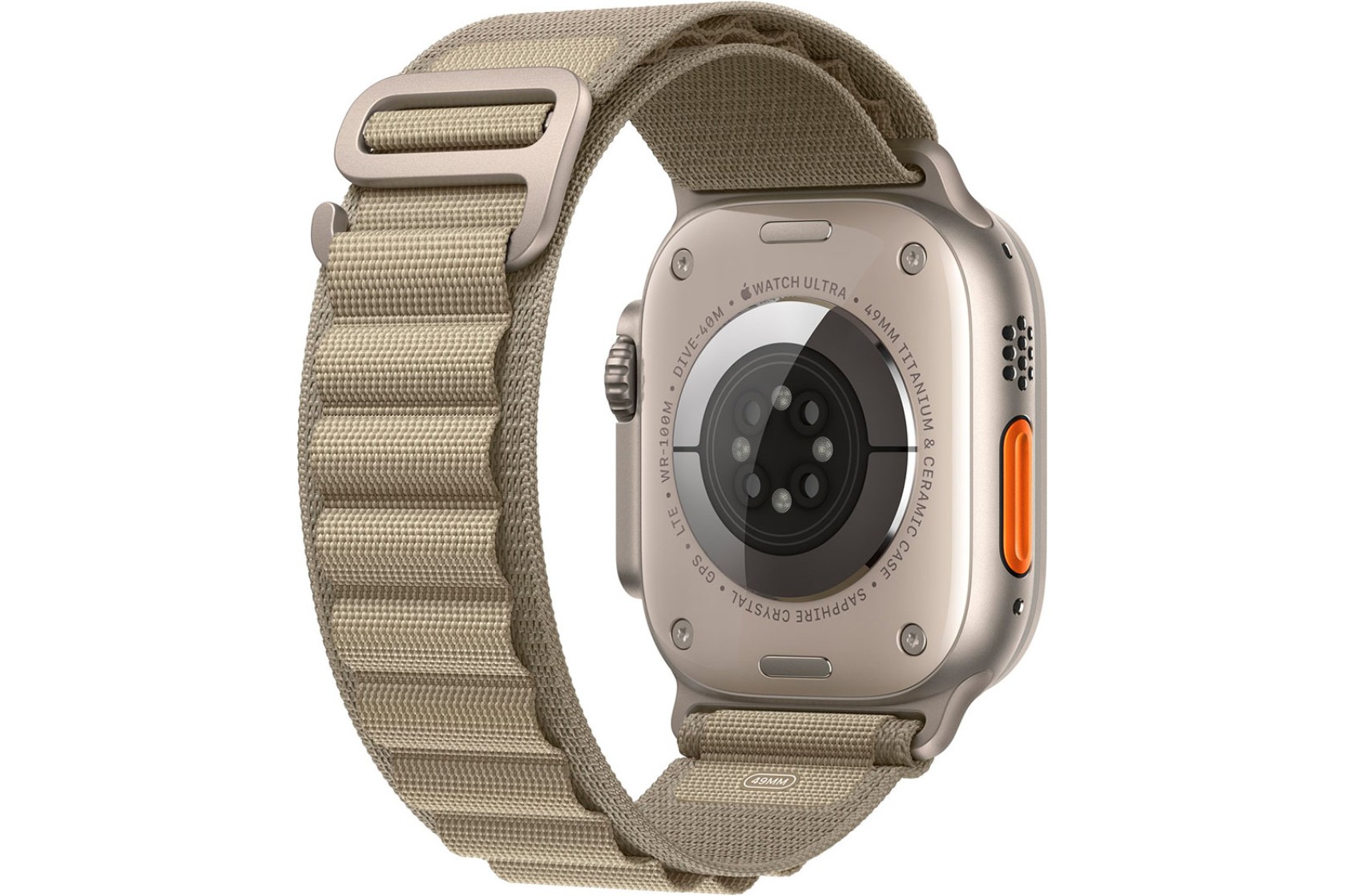 Смартгодинник Apple Watch Ultra 2 GPS + Cellular, 49mm Titanium Case with Olive Alpine Loop – Small