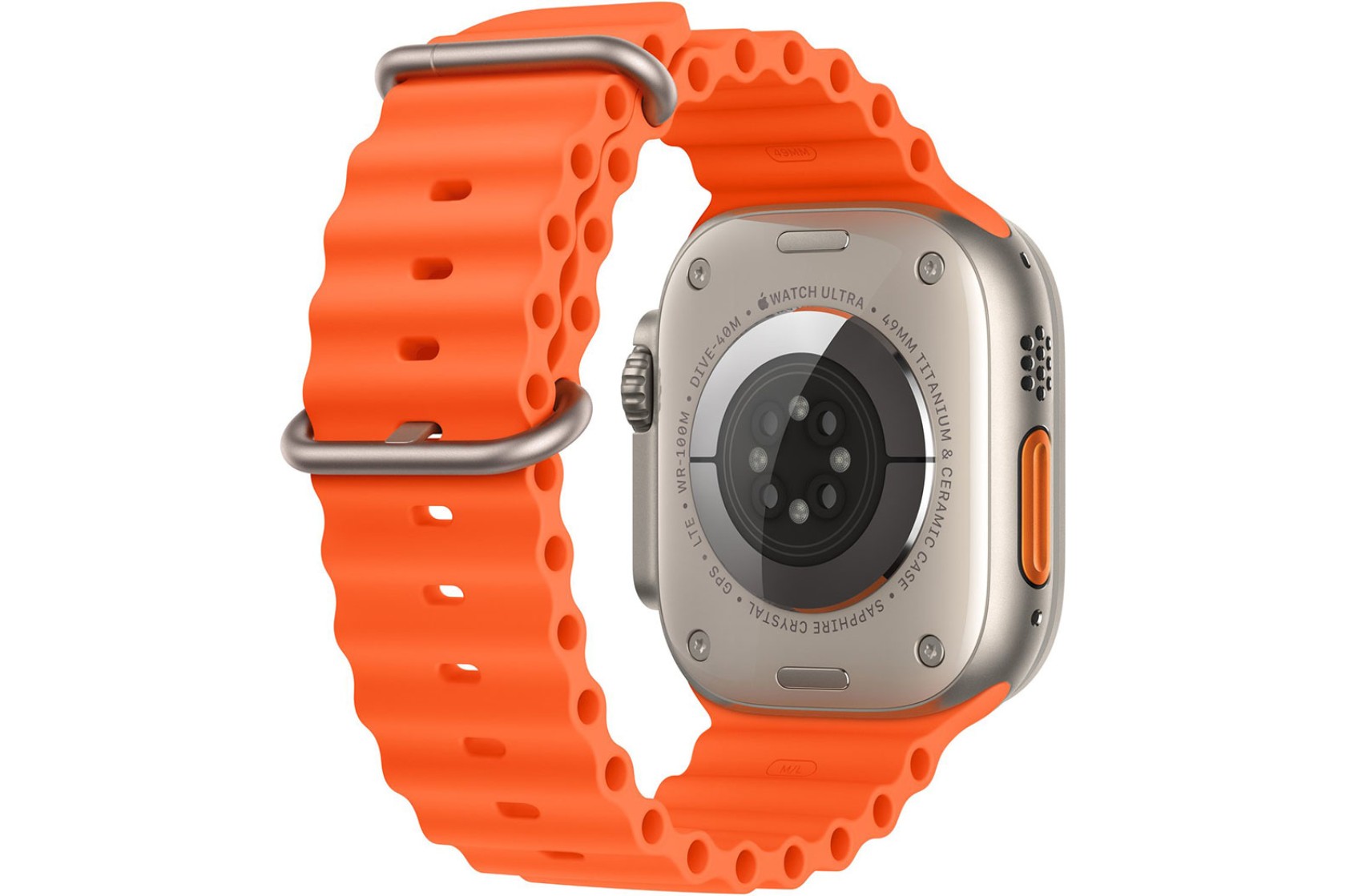 Смартгодинник Apple Watch Ultra 2 GPS + Cellular, 49mm Titanium Case with Orange Ocean Band