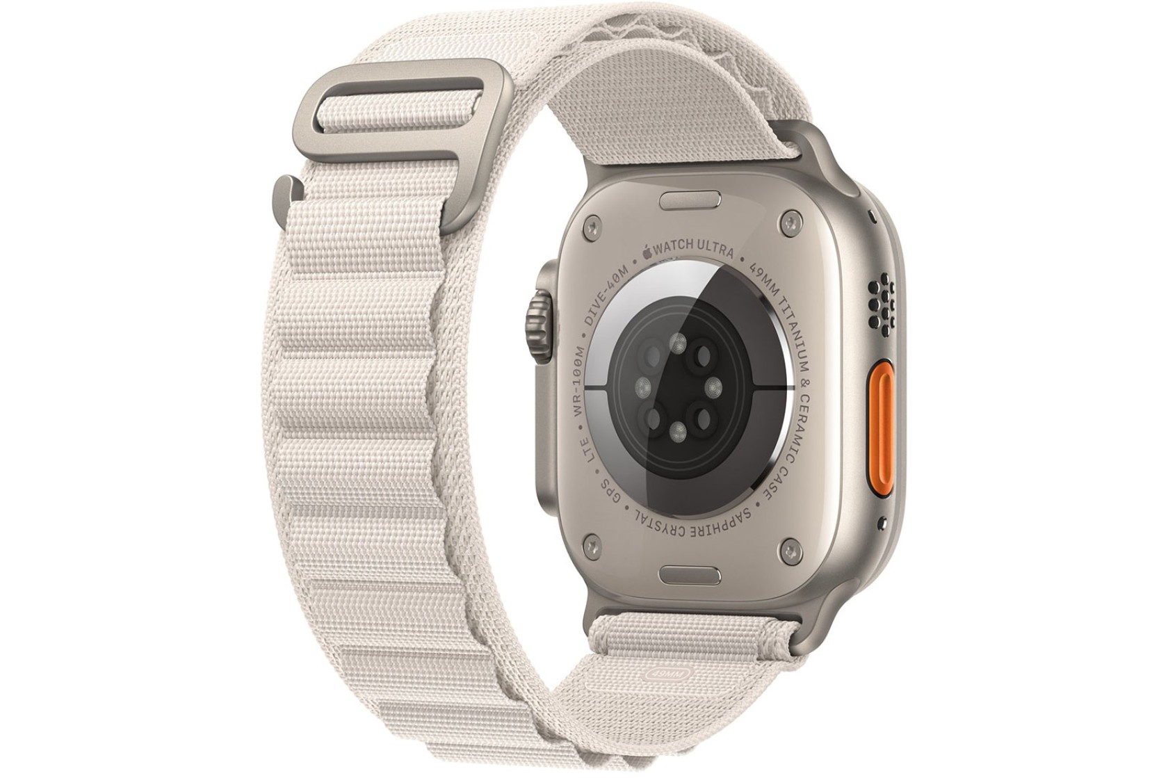 Смартгодинник Apple Watch Ultra GPS + Cellular 49mm Titanium Case with Starlight Alpine Loop Medium