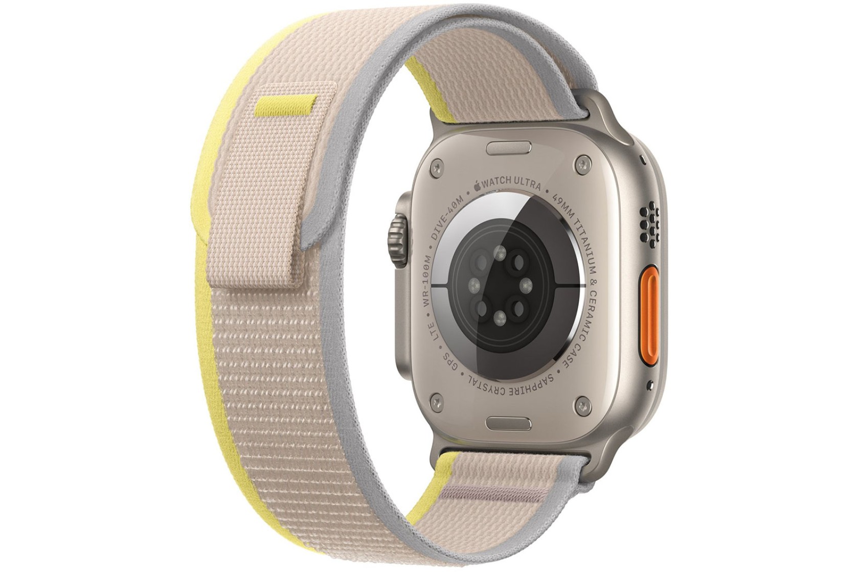 Смартгодинник Apple Watch Ultra GPS + Cellular 49mm Titanium Case with Yellow/Beige Trail Loop – M/L